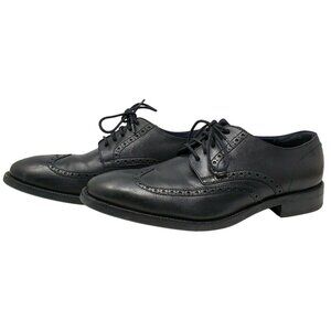 Mens Cole Haan Grand OS Black Leather Oxfords sz 10 M Wingtip Brogue Dress